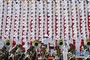 9月3日，中国人民抗日战争暨世界反法西斯战争胜利70周年纪念大会在北京隆重举行。这是担任奏唱任务的解放军联合军乐团和合唱团。新华社记者李一博摄